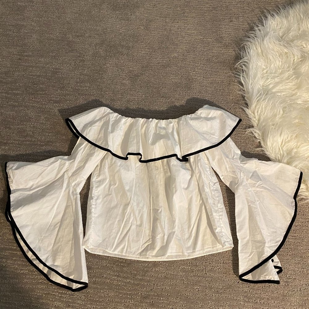 Zara cropped blouse